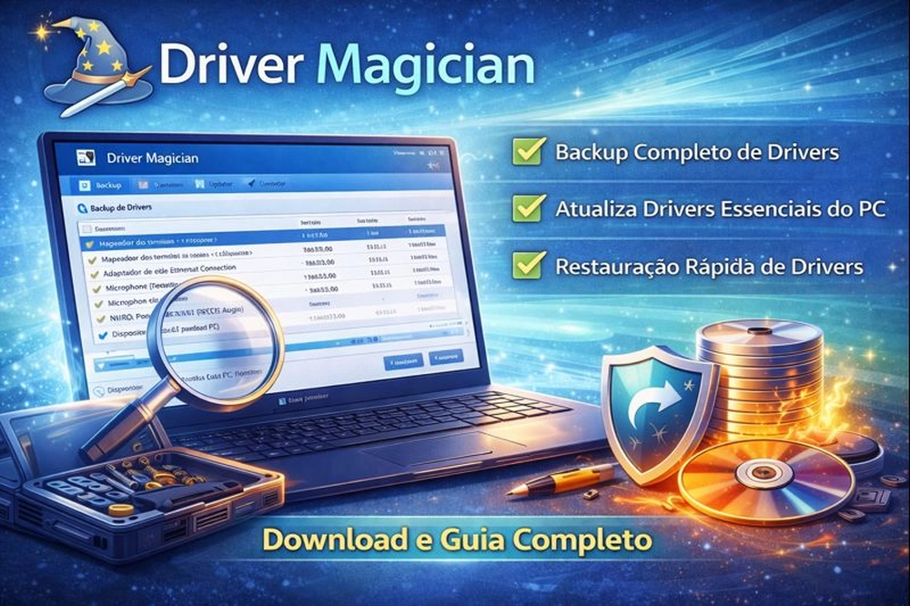 Driver Magician software para backup e gerenciamento de drivers no Windows