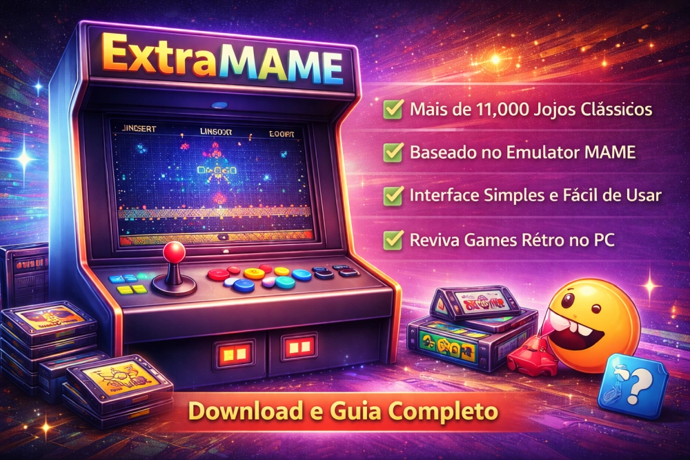 ExtraMAME emulador de arcade baseado em MAME para rodar jogos clássicos no PC